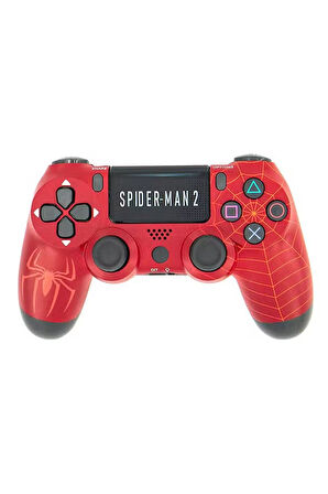 PS4-PC-Android BOX-Android-IOS Telefon Tablet Uyumlu Spıder-Man Tema Titreşimli Bluetooth Oyun Kolu