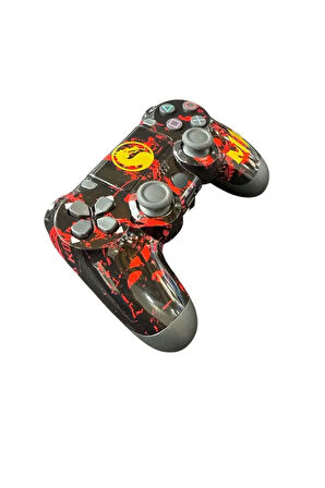 PS4-PC-Android BOX-Android-IOS Telefon Tablet Uyumlu Mortal Kombat Tema Titreşim Bluetooth Oyun Kolu