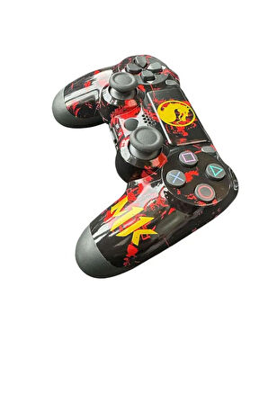 PS4-PC-Android BOX-Android-IOS Telefon Tablet Uyumlu Mortal Kombat Tema Titreşim Bluetooth Oyun Kolu