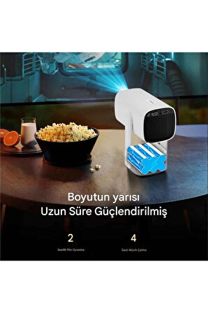 K2 4k Çözünürlüklü Powerbankli Taşınabilir 5g Otomatik Odaklama Sistemli Projeksiyon Cihazı