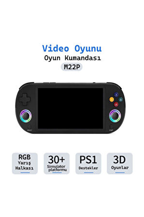 M22P 5 inç Taşınabilir RGB Retro Joystick Gamepad