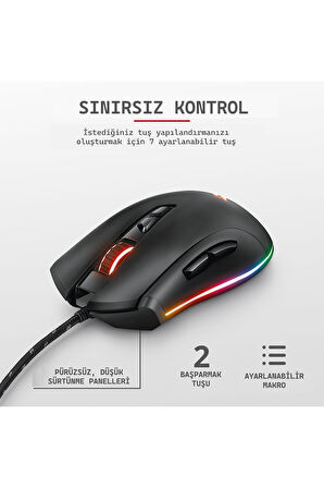 GXT 900 Qudos 15.000 DPI RGB Gamer Mouse