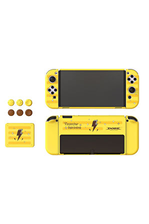 Switch OLED 3in1 Standlı Rnkli Kılıf Analog Yükseltici ve Koruyucu Kart Kutusu