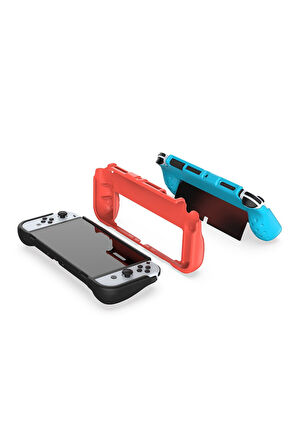 Nintendo Switch OLED El Destekli Grip Tasarımlı Koruyucu Silikon Kılıf
