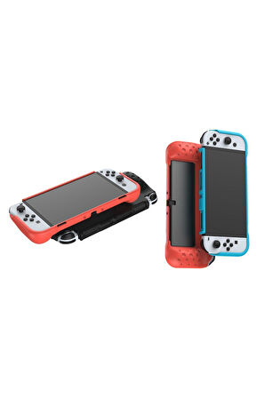 Nintendo Switch OLED El Destekli Grip Tasarımlı Koruyucu Silikon Kılıf
