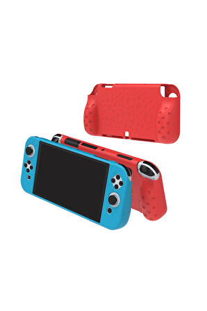 Nintendo Switch OLED El Destekli Grip Tasarımlı Koruyucu Silikon Kılıf