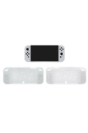 Nintendo Switch OLED El Destekli Grip Tasarımlı Koruyucu Silikon Kılıf