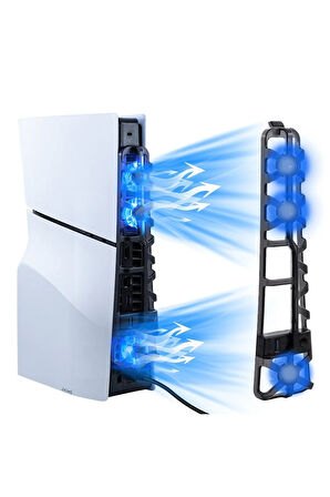 TP5-3538S PS5 Slim Disk PS5 Slim Dijital Uyumlu Hız Ayarlı RGB Arka Soğutucu Fan