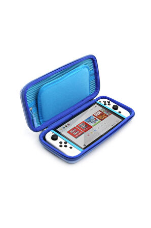 Nintendo Switch ve Oled Uyumlu Desenli Fermuarlı Koruma ve Taşıma Çantası