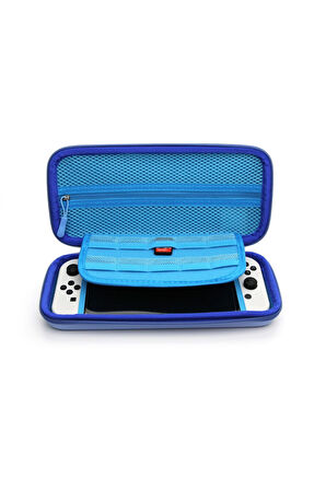 Nintendo Switch ve Oled Uyumlu Desenli Fermuarlı Koruma ve Taşıma Çantası