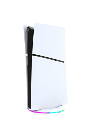 P5S025S PS5 SlimUyumlu Beyaz için RGB'li Dikey Stand