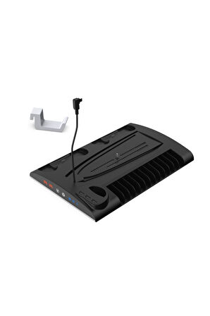 TP5-3557 PS5 Slim ve Tüm Modeller için Multi Fonksiyon Soğutma ve Şarj Ünitesi Uyumlu