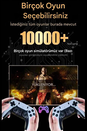 XG-12 500GB Android TV+GAME CUBE 4K HDMI +ETHERNET 3D Retro Arcade Oyun Konsolu