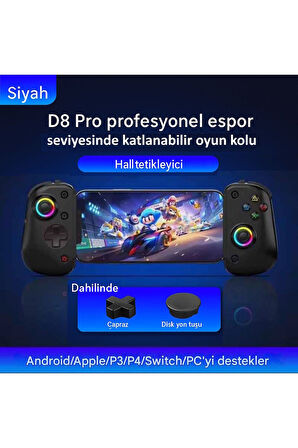 BSP D8 PRO IOS-Android Akıllı Telefon Tablet Uyumlu Mobil Telefon Tutucu Joystick Gamepad