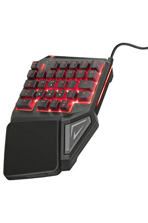 GXT 888 ASSA Tek Elli Numerik RGB Klavye