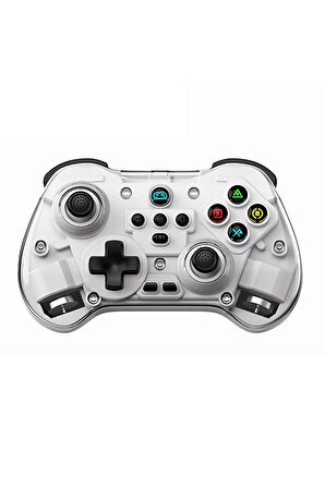 Z01X PC/IOS/Android/Switch/Switch Oled Uyumlu Bluetooth Bağlantılı Şeffaf Joystick Gamepad