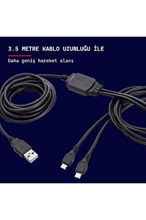 GXT 222 İkili PS4 Gamepad Şarj Kablosu