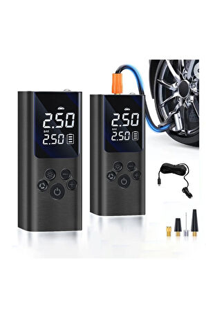 A6 Taşınabilir Powerbankli Kendinden Şarjlı Hava Pompası