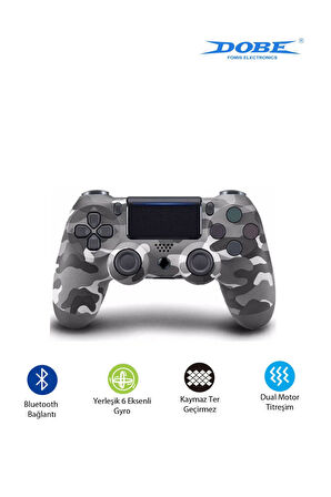 PS4-PC-Android BOX-Android-IOS Telefon Tablet Uyumlu Titreşimli Bluetooth Oyun Kolu