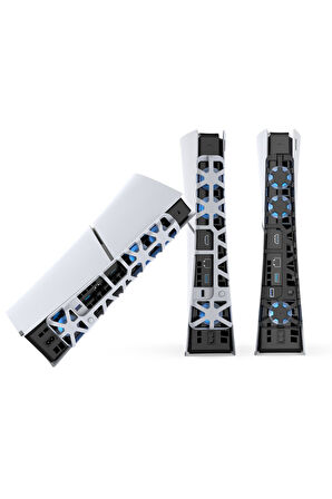 TP5-3538 PS5 Slim İçin Led Işıklı Kademeli Güçlü Soğutma Fanı
