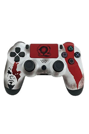 PS4-PC-Android BOX-Android-IOS Telefon Tablet Uyumlu Desenli Titreşimli Bluetooth Oyun Kolu