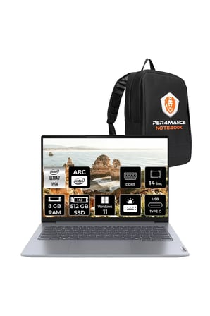 ThinkBook 14 G7 Ultra 7 155H 8GB DDR5 512GB SSD 14'' WUXGA W11P Dizüstü Bilgisayar & ÇANTA
