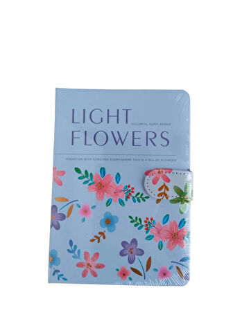 Mikro Mg-02 Light Flowers Çizgili Not Defteri 112Yp