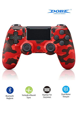 PS4-PC-Android BOX-Android-IOS Telefon Tablet Uyumlu Titreşimli Bluetooth Oyun Kolu