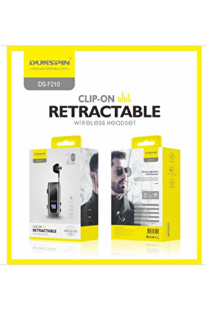Ds-f210 Led Ekranlı Makaralı Bluetooth Kulaklık – 25 Saat Kesintisiz Kullanım
