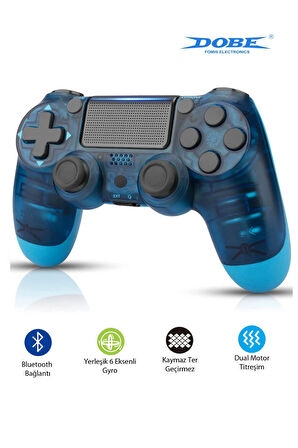 PS4-PC-Android BOX-Android-IOS Telefon Tablet Uyumlu Titreşimli Bluetooth Oyun Kolu