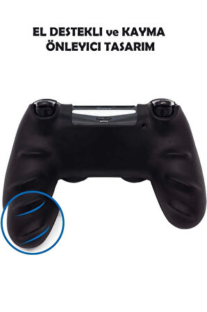 PS5 Dualsense Spider-Man Desenli Koruyucu Silikon Kılıf + Analog silikon Koruyucu