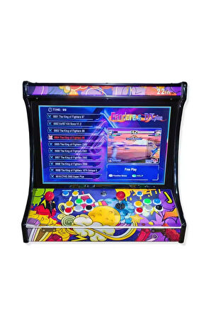 Pandor SAGA Plus DX2 22 inç LCD Bartop 26800 Oyunlu 720P HD 3D Arcade Video oyun konsolu