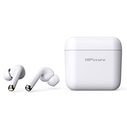 HiFuture SmartPods2 Hi-Res Stereo Pasif Gürültü Önleyici 4 Mikrofonlu Beyaz TWS IPX5 Bluetooth 5.3 Kablosuz Kulaklık