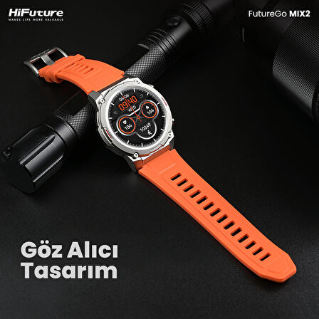 HiFuture FutureGo Mix2 36mm Akıllı Saat Raven Siyahı