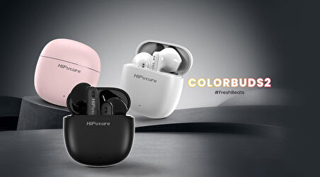 HiFuture ColorBuds 2 Bluetooth 5.2 TWS Kablosuz Kulakiçi Kulaklık Pembe