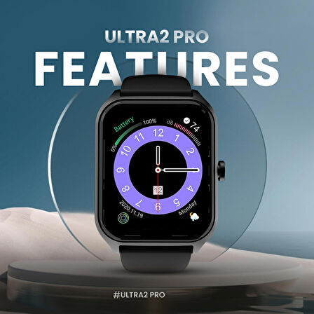 HiFuture Ultra 2 Pro 45mm Akıllı Saat Siyah