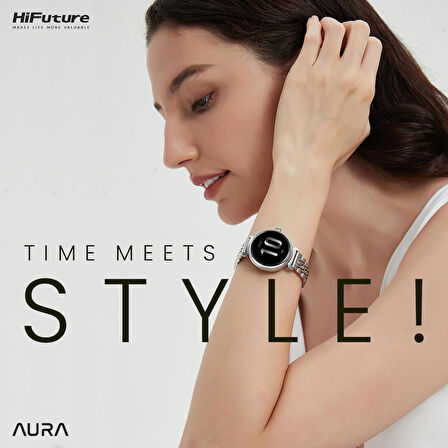 HiFuture Future Aura 27mm Akıllı Saat Gümüş