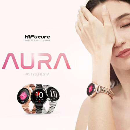 HiFuture Future Aura 27mm Akıllı Saat Roze Altın