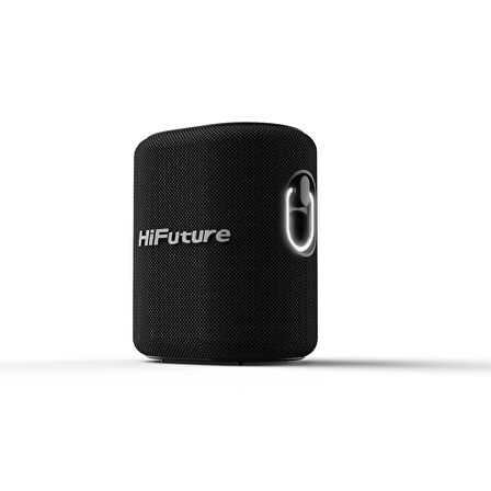 HiFuture Vocalist 100 Kablosuz Bluetooth 5.0 25W RGB Aydınlatmalı BT/AUX/SD Kart Girişli TWS Mikrofonlu Taşınabilir Karaoke Sistemi Hoparlör Siyah