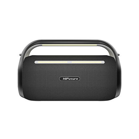 HiFuture MusicBox 100 70W Bluetooth 5.0 BT/USB/SD Kart/ AUX Girişli Mikrofonlu Karaoke Sistemi Kablosuz Hoparlör Siyah
