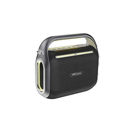 HiFuture MusicBox 200 100W Bluetooth 5.0 BT/USB/SD Kart/ AUX Girişli Mikrofonlu Karaoke Sistemi Kablosuz Hoparlör Siyah