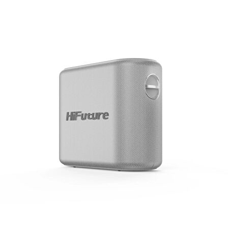 HiFuture Vocalist 200 Bluetooth 5.0 100W RGB Aydınlatmalı BT/AUX/USB/SD Kart Girişli Mikrofonlu Taşınabilir Karaoke Sistemi Kablosuz Hoparlör Gümüş