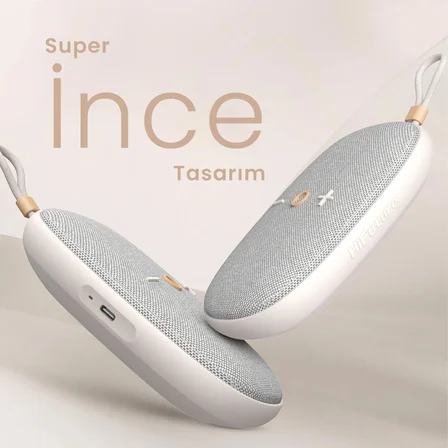 HiFuture ASCENDO Bluetooth 5.3 20W Ses Gücü IPX7 Su Geçirmez Stereo Taşınabilir Kablosuz TWS Hoparlör Latte