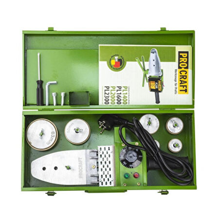 Procraft PL1600, 800 W PPRC PVC Boru Kaynak Makinesi, 20 25 32 40 50 63 mm Pafta
