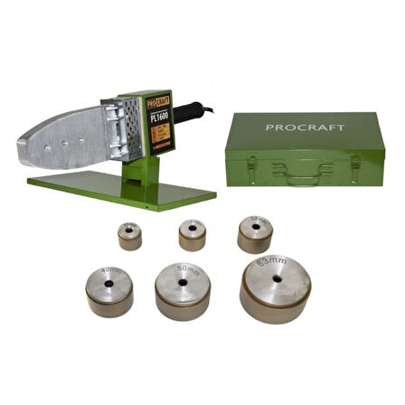 Procraft PL1600, 800 W PPRC PVC Boru Kaynak Makinesi, 20 25 32 40 50 63 mm Pafta