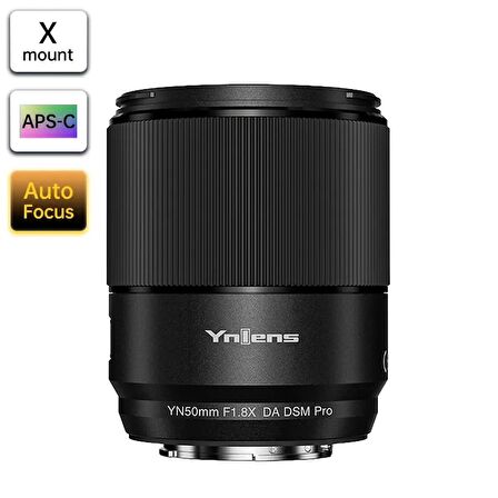 Yongnuo YN50mm F1.8X DA DSM PRO Fujifilm X Mount Uyumlu Otofokus Prime Lens