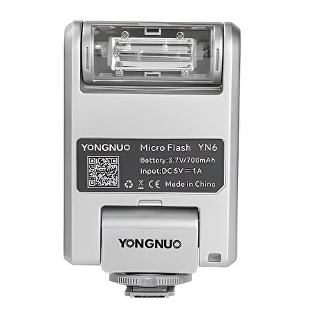 Yongnuo YN6 Micro Bataryalı Universal Tepe Flaşı (Gümüş)