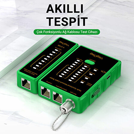 Veggieg Multi Fonksiyonel Fiber Optik RJ45 Network Ethernet Ağ Kablo Test Cihazı