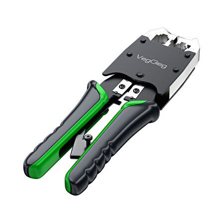 VegGieg RJ45 RJ11 RJ12 Jack Çakma Pensesi 6P/8P Ağ ve Telefon Kablosu Jak Kesme Soyma Sıkma Aleti