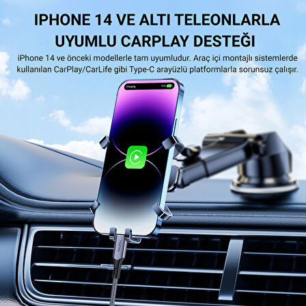 Veggieg 27W 3A USB Type-C to Lightning iPhone iPad Hızlı Şarj ve Data Kablosu 2 Metre